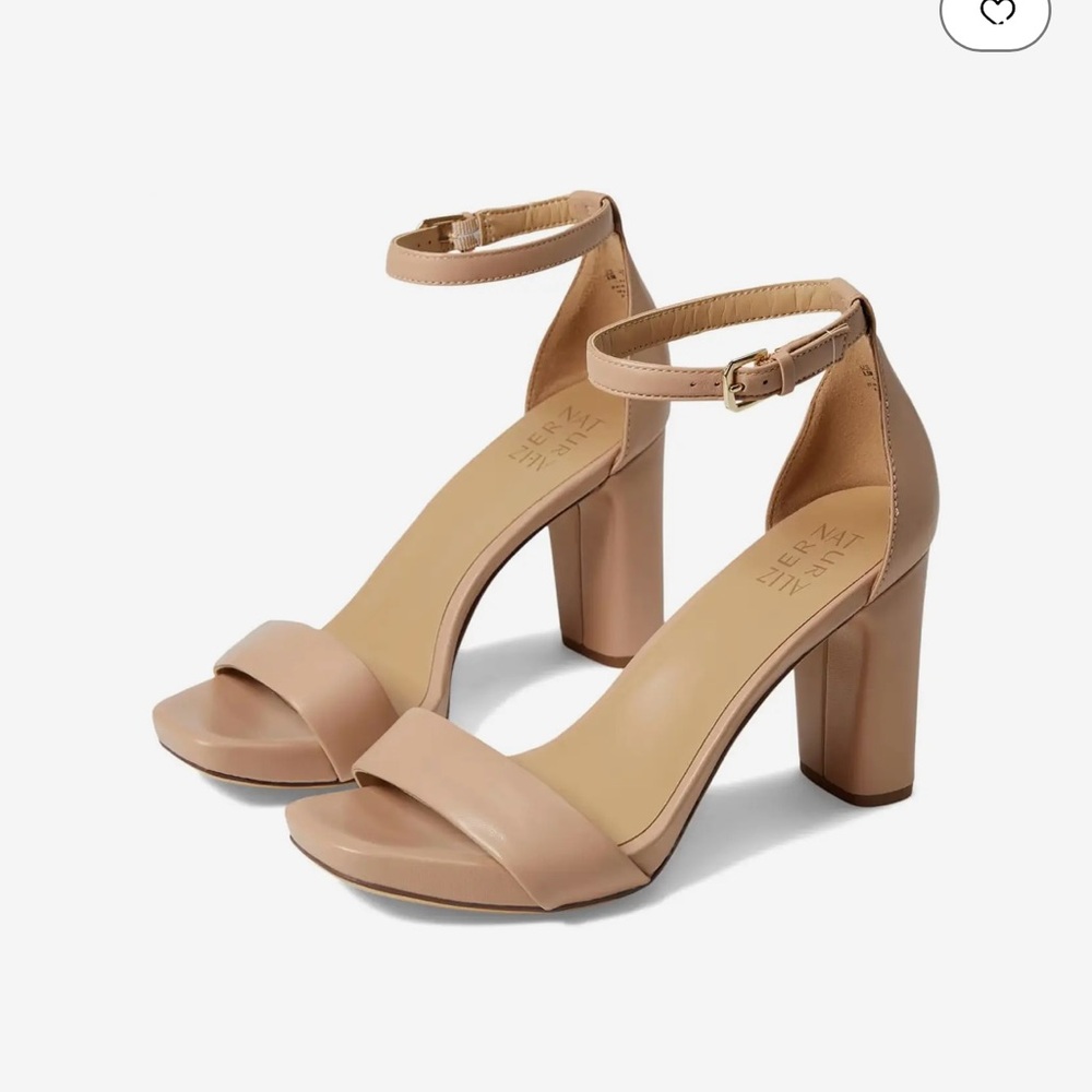 Naturalizer Joy 4” inch high heel sandals Great ⭐️ 7 M Tan Crème Brûlée with box